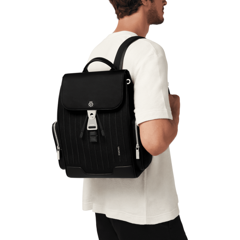 Black Rimowa Never Still - Canvas Flap Small Backpacks | OC5xcq7HTbO