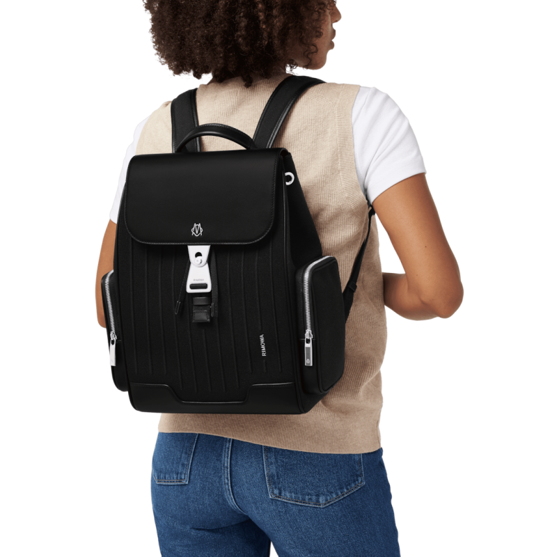 Black Rimowa Never Still - Canvas Flap Small Backpacks | OC5xcq7HTbO