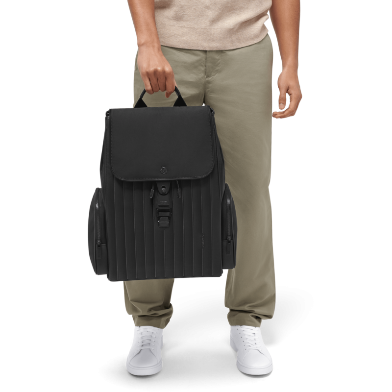 Black Rimowa Never Still - Nylon Flap Large Backpacks | NYJI84tuRH4