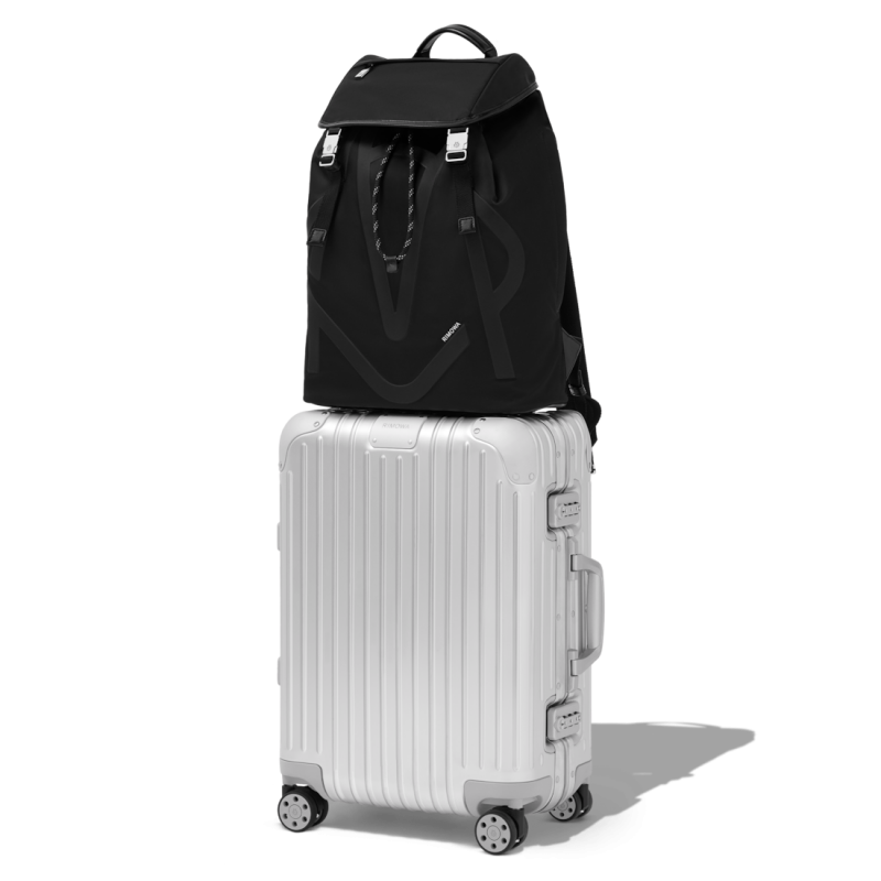 Black Rimowa Signature - Nylon Flap Large Backpacks | GIM0lqnaf2s