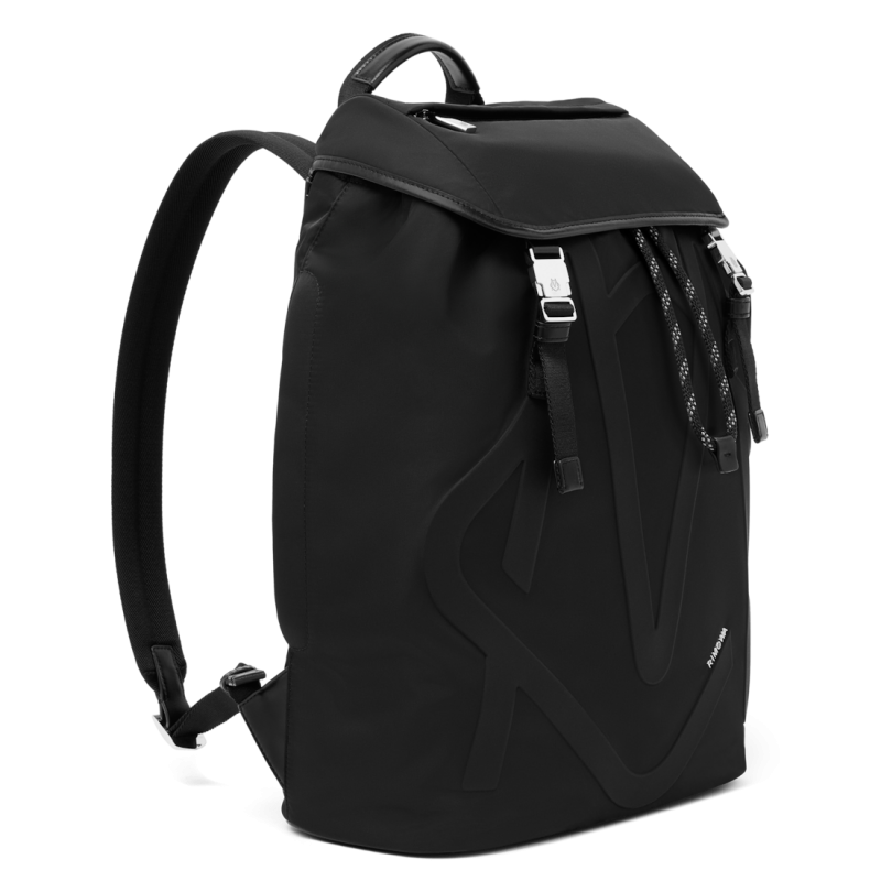 Black Rimowa Signature - Nylon Flap Large Backpacks | GIM0lqnaf2s