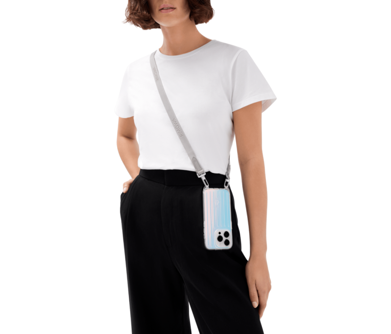Iridescent Rimowa Iridescent for iPhone 15 Pro with Strap Cases | 4TkoQXFWGVq