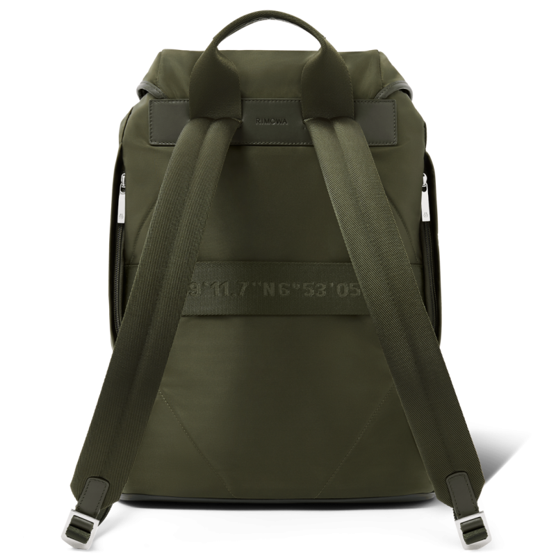 Khaki Green Rimowa Signature - Nylon Flap Large Backpacks | BVhk9g7648V