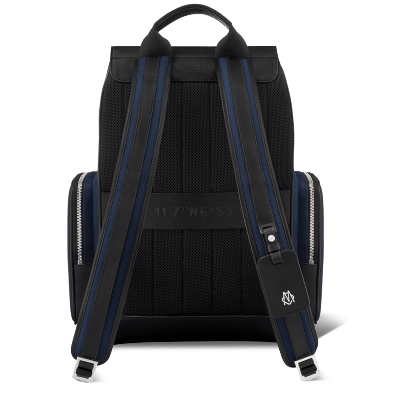 Navy Blue Black Rimowa Never Still - Canvas Flap Large Backpacks | Jkc1Y31MJnA