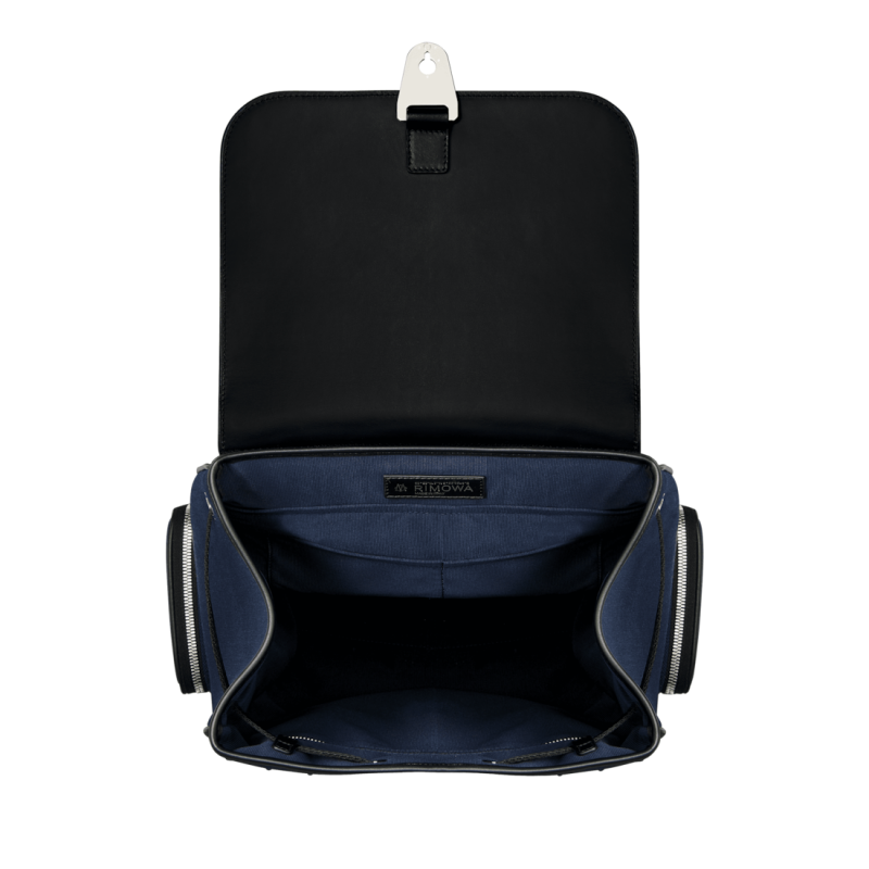 Navy Blue Black Rimowa Never Still - Canvas Flap Large Backpacks | Jkc1Y31MJnA