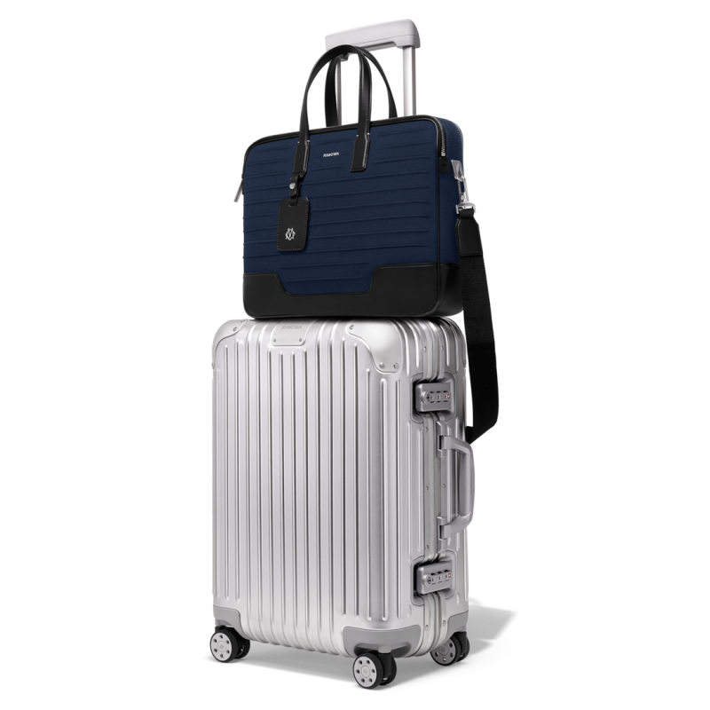 Navy Blue Rimowa Never Still - Canvas Briefcase | s8D2hqUyDDK