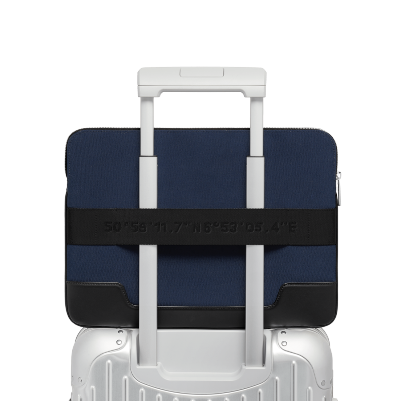 Navy Blue Rimowa Never Still - Canvas Flat Pouch Hand Carry | 6GoigUKSTsP
