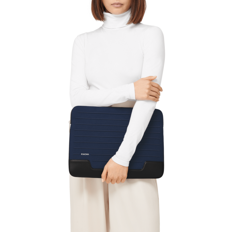 Navy Blue Rimowa Never Still - Canvas Flat Pouch Hand Carry | 6GoigUKSTsP