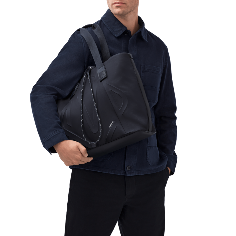 Navy Blue Rimowa Signature - Nylon Sliding Tote Bags | wTGnkKnlByy