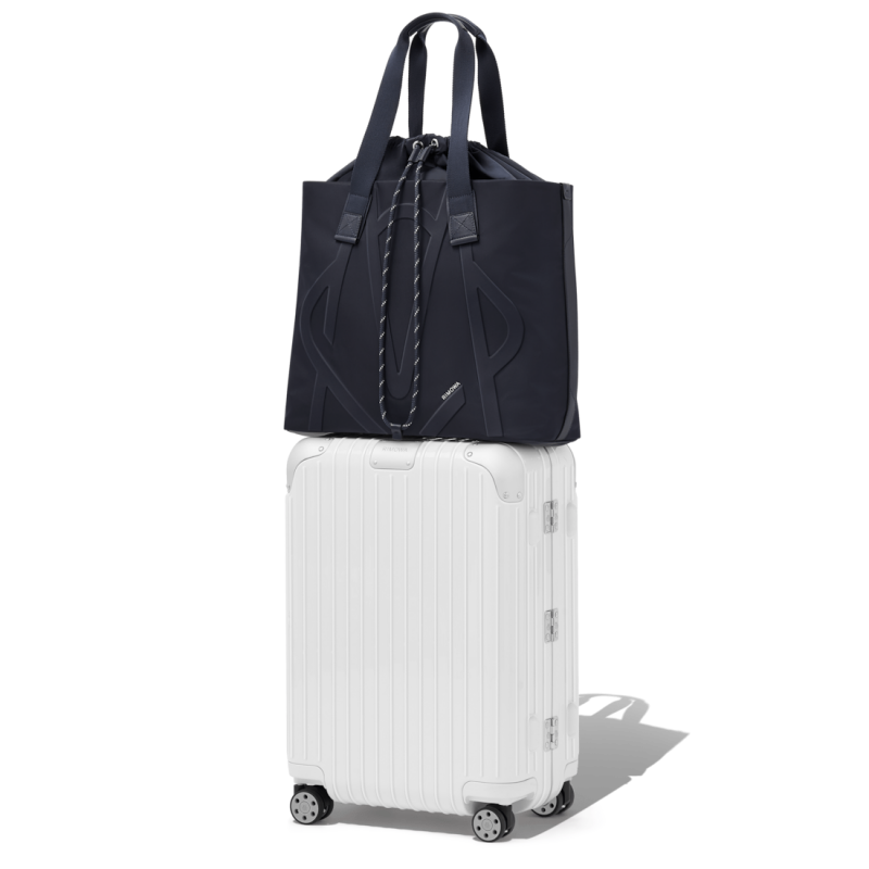 Navy Blue Rimowa Signature - Nylon Sliding Tote Bags | wTGnkKnlByy